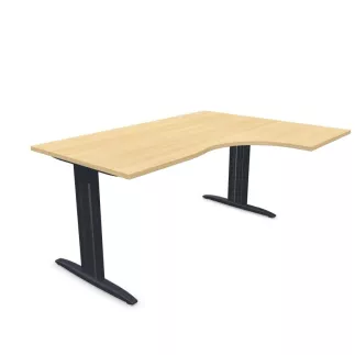 IDOL│bureau Compact 90° avec retour L160 ou 180 cm