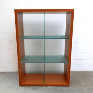 TECNO│Etagère en bois et verre