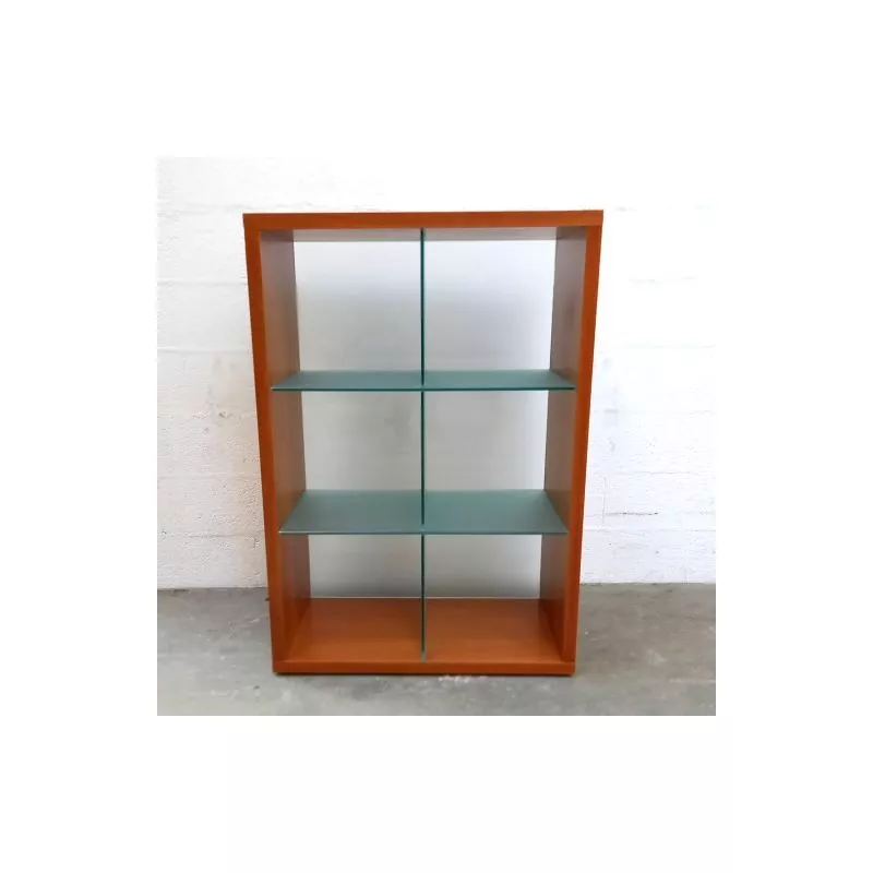 TECNO│Etagère en bois et verre