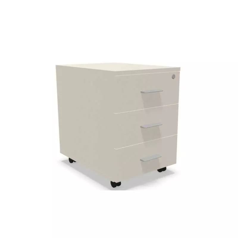 MELINA│Caisson 2 ou 3 tiroirs mélaminé sous bureau