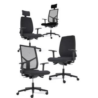 OPUS RÉSILLE|Fauteuil de travail|synchrone ergonomique -accoudoirs 4D