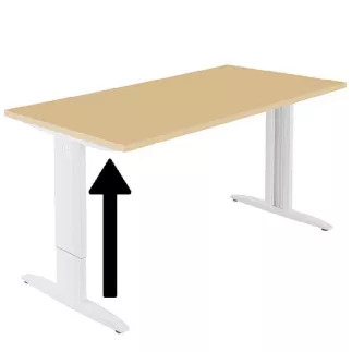 IDOL│Bureau droit pieds réglables