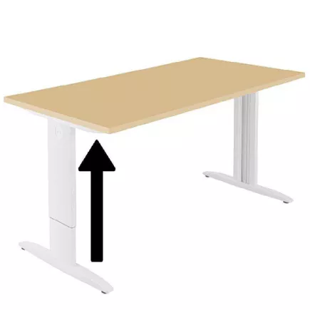 IDOL│Bureau droit pieds réglables