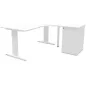 IDOL│PACK Bureau L 160 ou 180 cm + Caisson 3-4 tiroirs