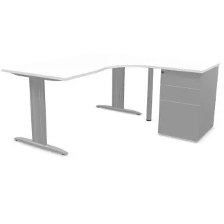 IDOL│PACK Bureau L 160 ou 180 cm + Caisson 3-4 tiroirs