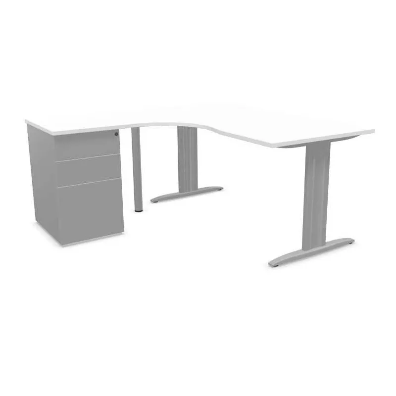 IDOL│PACK Bureau L 160 ou 180 cm + Caisson 3-4 tiroirs
