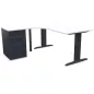 IDOL│PACK Bureau L 160 ou 180 cm + Caisson 3-4 tiroirs
