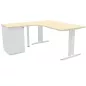 IDOL│PACK Bureau L 160 ou 180 cm + Caisson 3-4 tiroirs