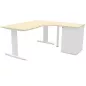 IDOL│PACK Bureau L 160 ou 180 cm + Caisson 3-4 tiroirs
