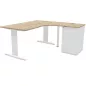 IDOL│PACK Bureau L 160 ou 180 cm + Caisson 3-4 tiroirs