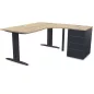IDOL│PACK Bureau L 160 ou 180 cm + Caisson 3-4 tiroirs