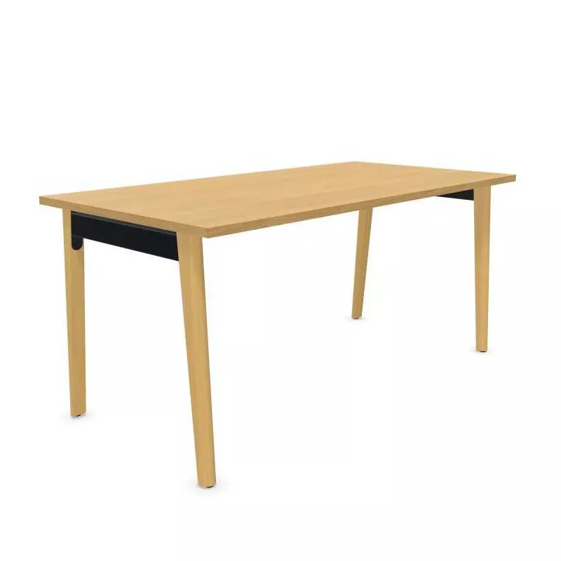 ROBIN│Bureau droit L 120 à 200 x p 80 cm - Pied bois massif ROBIN│Bureau droit L 120 à 200 x p 80 cm - Pied bois massif