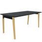 ROBIN│Bureau droit pied bois massif