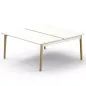 ROBIN│Bureau structure partagée pied bois massif