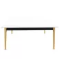 ROBIN│Bureau structure partagée pied bois massif