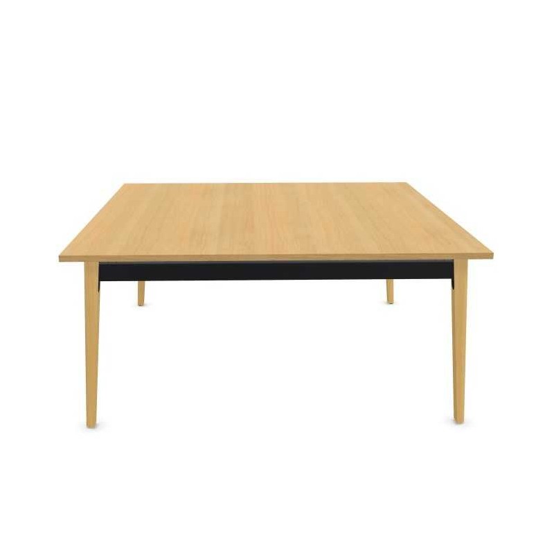 ROBIN│Gamme bureau structure partagée pied bois massif