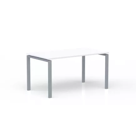 CONECT│Bureau droit pied arche acier Profondeur 80 cm