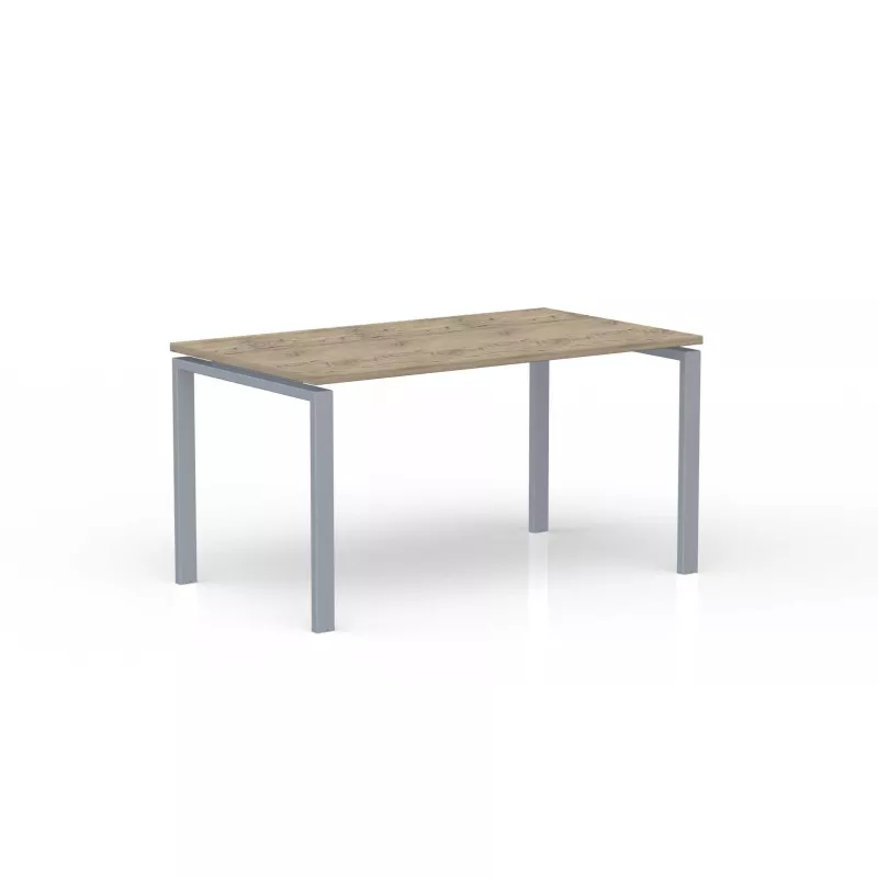 CONECT│Gamme bureau droit pied arche acier Profondeur 80 cm