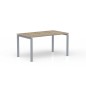 CONECT│Gamme bureau droit pied arche acier Profondeur 80 cm