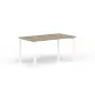 CONECT│Bureau droit pied arche acier Profondeur 80 cm CONECT│Bureau droit pied arche acier Profondeur 80 cm