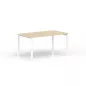 CONECT│Bureau droit pied arche acier Profondeur 80 cm CONECT│Bureau droit pied arche acier Profondeur 80 cm