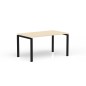 CONECT│Gamme bureau droit pied arche acier Profondeur 80 cm