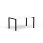 CONECT│Bureau droit pied arche acier Profondeur 80 cm CONECT│Bureau droit pied arche acier Profondeur 80 cm