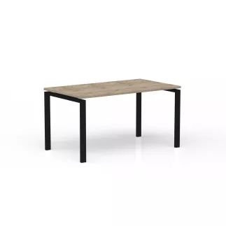 CONECT│Gamme bureau droit pied arche acier Profondeur 80 cm