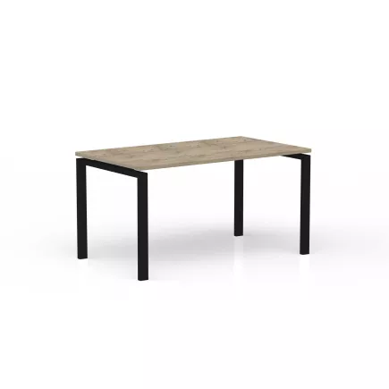 CONECT│Gamme bureau droit pied arche acier Profondeur 80 cm
