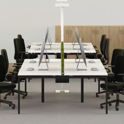 CONECT│Bureau structure partagée pied acier