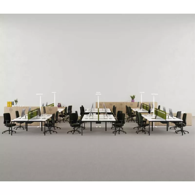 CONECT│Bureau structure partagée pied acier