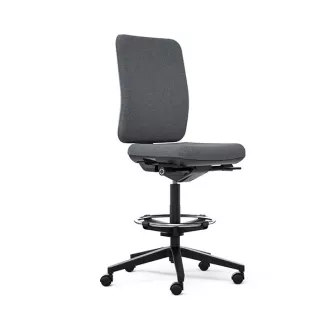 OSCAR 2 TISSU│Fauteuil dessinateur sans accoudoirs