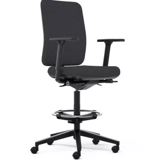OSCAR 2 TISSU│Fauteuil dessinateur accoudoirs