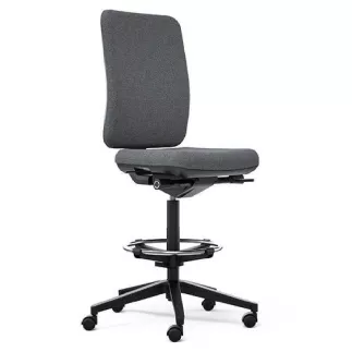 OSCAR 2 TISSU│Fauteuil dessinateur sans accoudoirs