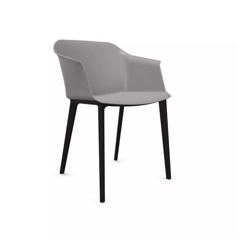 SCOTT│Fauteuil 4 pieds noir│Assise PVC│Coloris à choix SCOTT│Fauteuil 4 pieds noir│Assise PVC│Coloris à choix