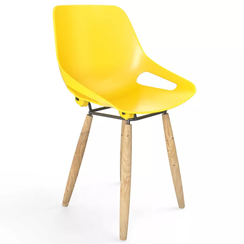 ROSALIE│Chaise 4 pieds bois hêtre│Assise PVC│Coloris à choix ROSALIE│Chaise 4 pieds bois hêtre│Assise PVC│Coloris à choix