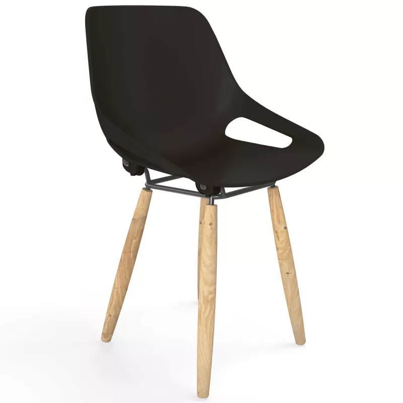 ROSALIE│Chaise 4 pieds bois hêtre│Assise PVC│Coloris à choix ROSALIE│Chaise 4 pieds bois hêtre│Assise PVC│Coloris à choix