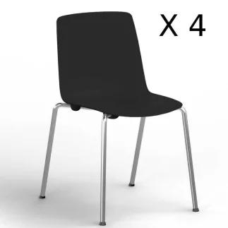 GELATI│Lot de 4 chaises de...