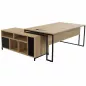 STRICTO│Bureau Direction avec meuble retour ouvert L 180-200 cm