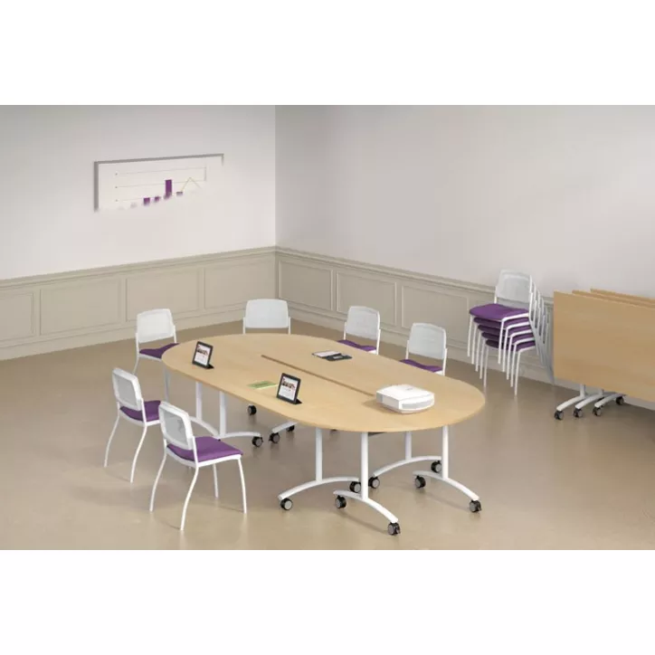 ABATTANTES│Table abattante rectangulaire Profondeur 80 cm