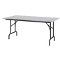 PLIANTE│Table économique individuelle L 160x80 cm│Gris/noir