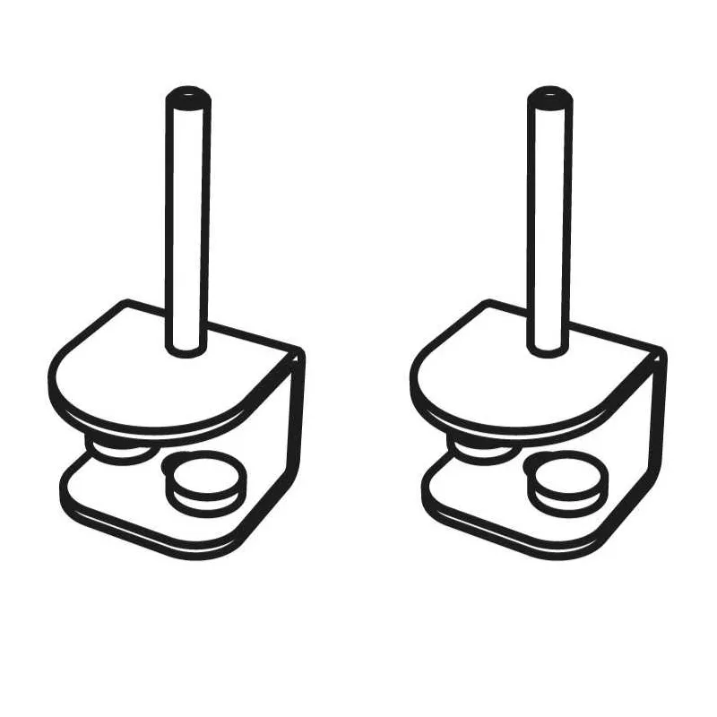 TWINS│JEU DE 2 Pinces panneaux écran - poste individuel TWINS│JEU DE 2 Pinces panneaux écran - poste individuel