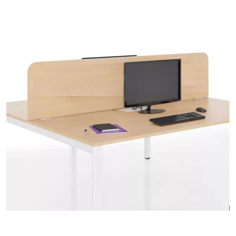 TWINS│Panneau écran L 160 cm mélaminé avec pinces incluses