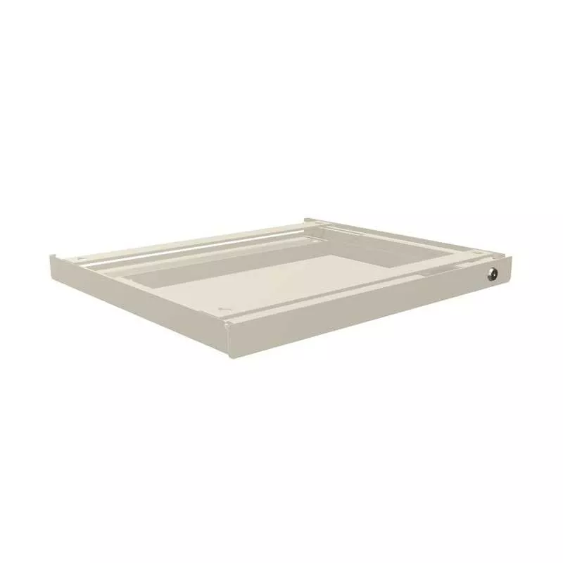 KARL TIROIR│Hauteur 4.8 cm│Avec serrure et 2 clefs│Fixation sous bureau│2 compartiments
