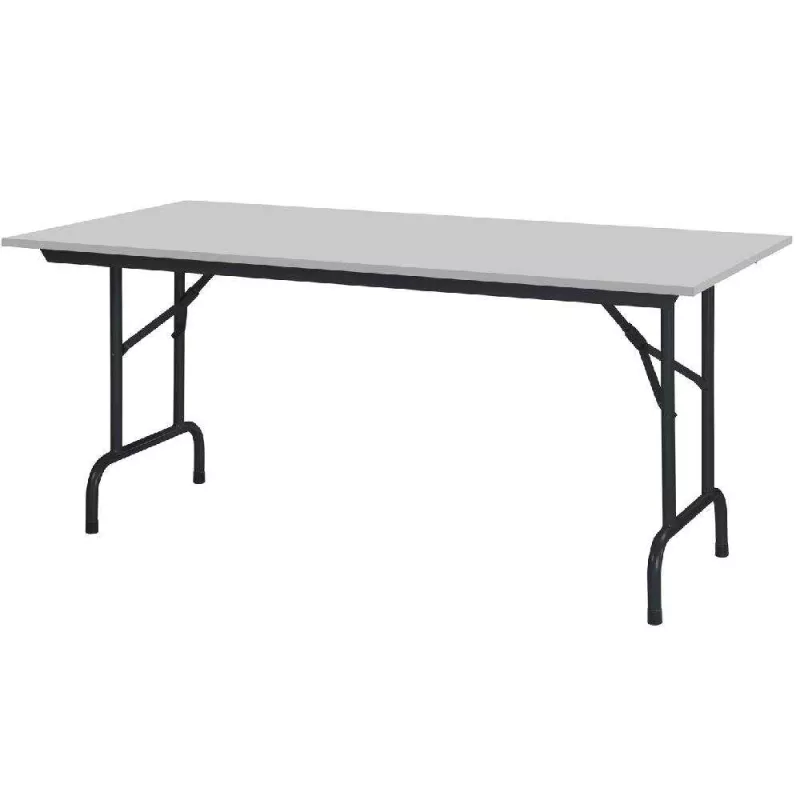 PLIANTE│Table économique individuelle L 160x80 cm│Gris/noir