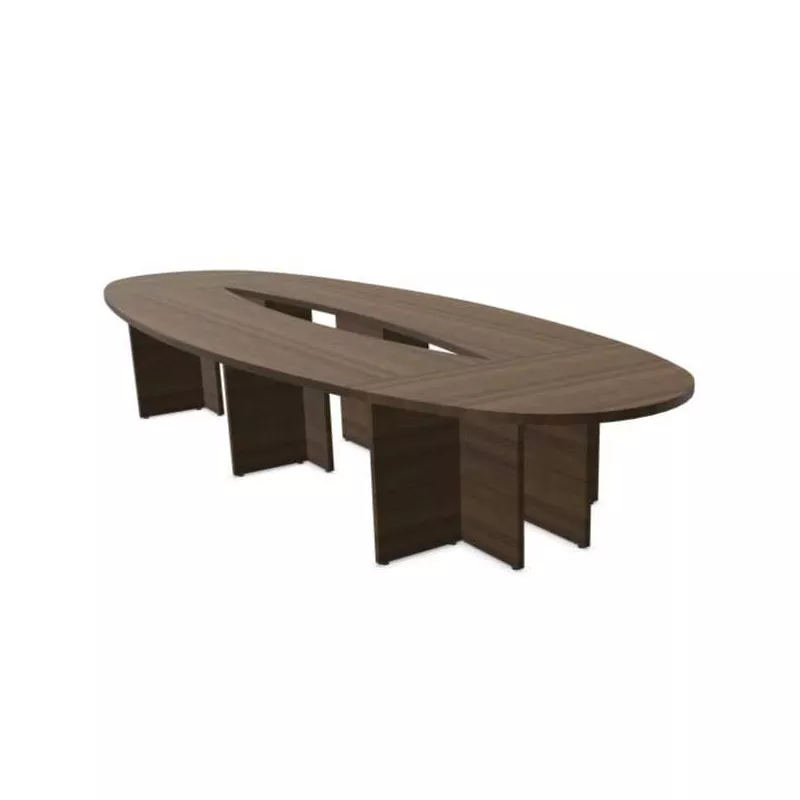 MODULO│Table de conférence Elliptique panneau 10 à 18 personnes plateau 38mm MODULO│Table de conférence Elliptique panneau 10 à 18 personnes plateau 38mm