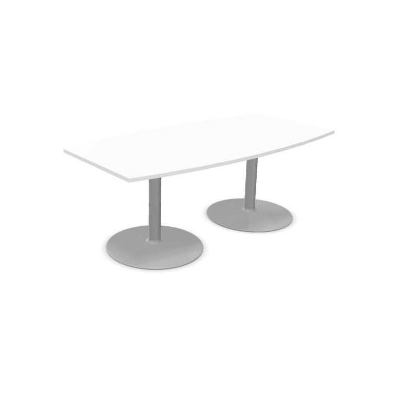 ELOISE│Table conférence tonneau 25mm 8 personnes 2 pieds 200x100