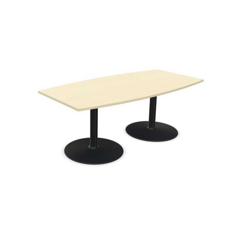 ELOISE│Table conférence tonneau 25mm 8 personnes 2 pieds 200x100