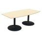 ELOISE│Table conférence tonneau 25mm 8 personnes 2 pieds 200x100