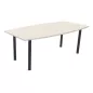 ELOISE│Table conférence tonneau 25mm 6 personnes 4 pieds 200x100